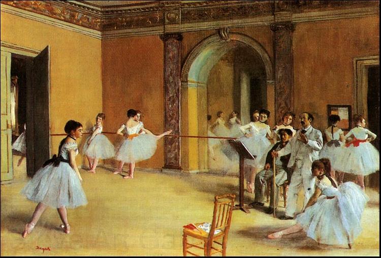 Edgar Degas Dance Foyer at the Opera Spain oil painting art